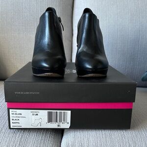 Vince Camuto Elegant Black Ankle Boots